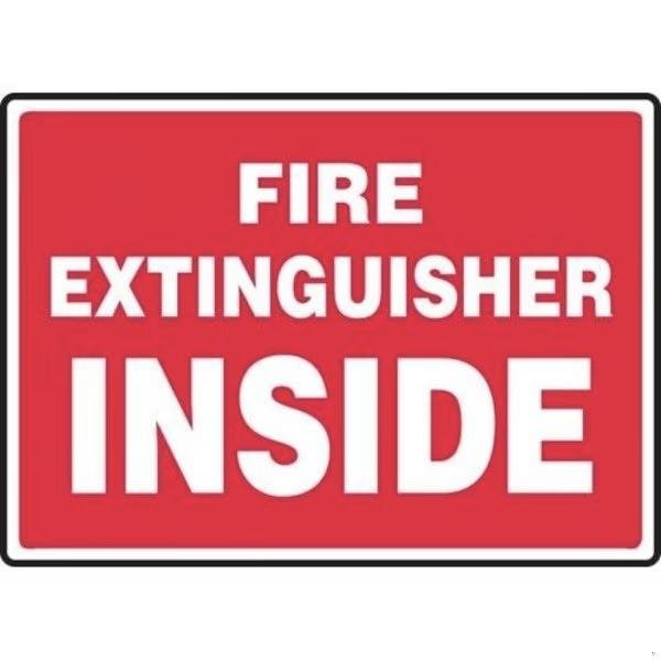 Accuform SAFETY SIGN FIRE EXTINGUISHER INSIDE FRMFXG425VP - main